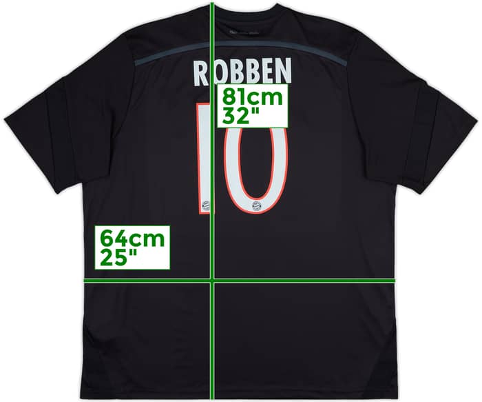 2014-15 Bayern Munich Third Shirt Robben #10 - 8/10 - (XXL)