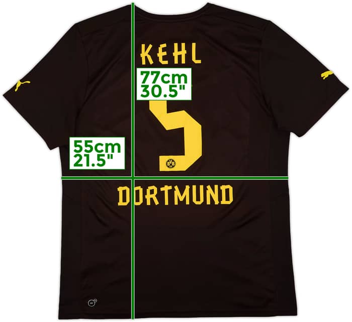 2012-13 Borussia Dortmund Away Shirt Kehl #5 - 7/10 - (XXL)