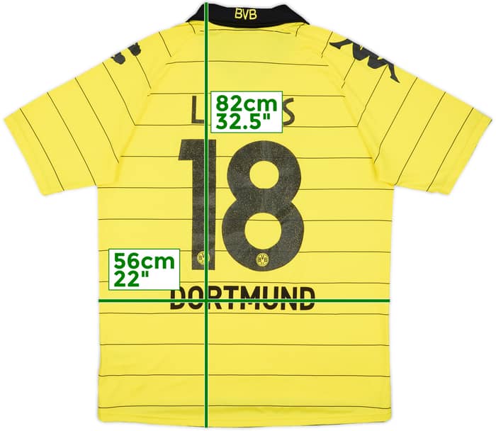 2010-11 Borussia Dortmund Home Shirt Lucas #18 - 5/10 - (XL)