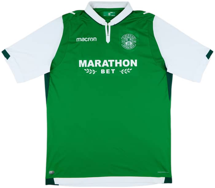 2017-18 Hibernian Home Shirt - 9/10 - (5XL)