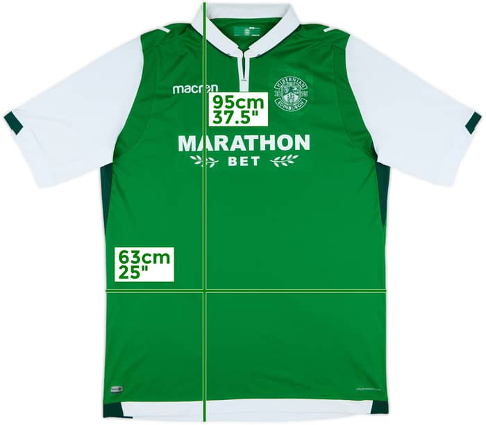 2017-18 Hibernian Home Shirt - 9/10 - (5XL)