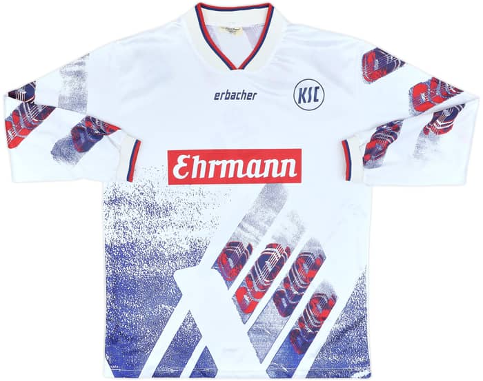 1993-95 Karlsruhe Home L/S Shirt - 8/10 - (XL)