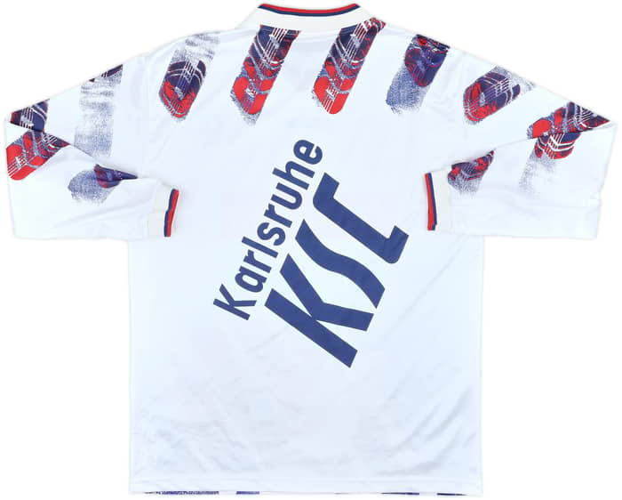 1993-95 Karlsruhe Home L/S Shirt - 8/10 - (XL)