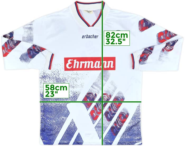 1993-95 Karlsruhe Home L/S Shirt - 8/10 - (XL)