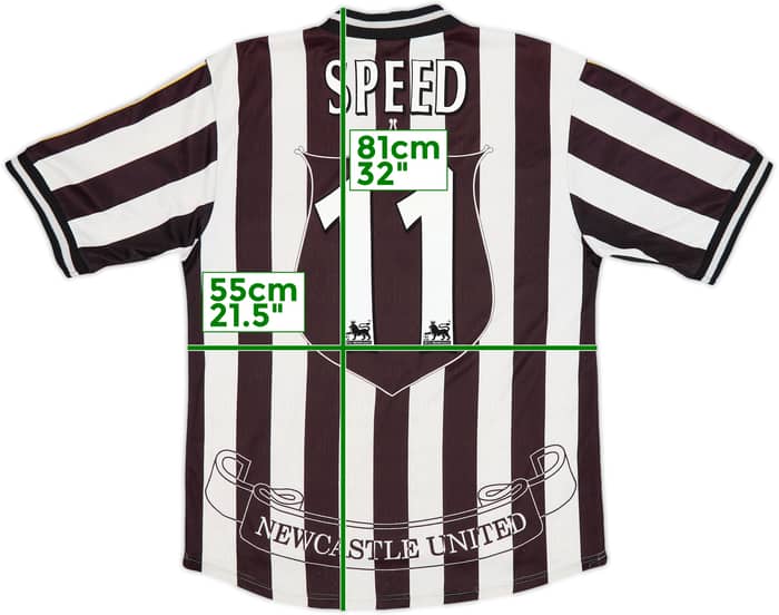 1997-99 Newcastle Home Shirt Speed #11 - 6/10 - (L)