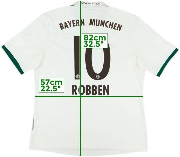 2013-14 Bayern Munich Away Shirt Robben #10 - 6/10 - (XL)