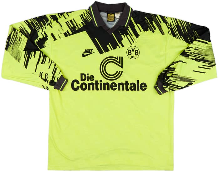 1993-94 Borussia Dortmund Home L/S Shirt - 8/10 - (XXL)
