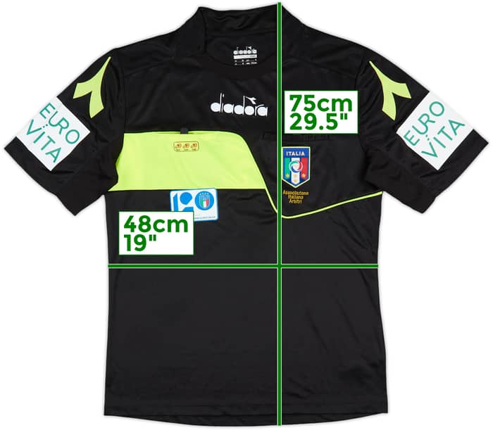 2017-18 Italy Diadora Referee Shirt - 9/10 - (S)