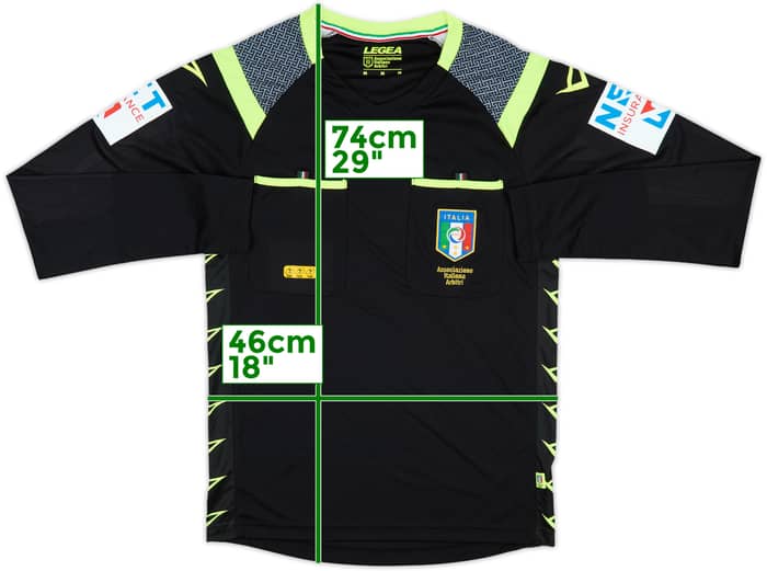 2019-20 Italy Legea Referee L/S Shirt - 8/10 - (M)