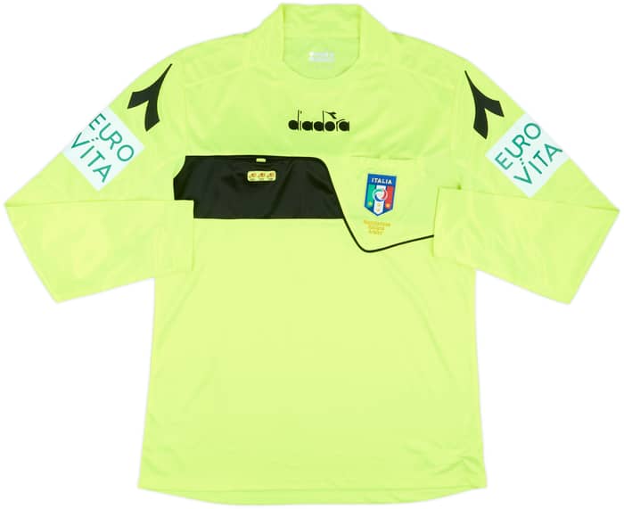 2018-19 Italy Diadora Referee L/S Shirt - 8/10 - (M)