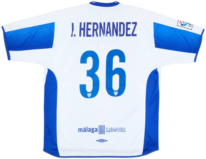 2003-04 Malaga Home Shirt I.Hernandez #36 - 5/10 - (XL)