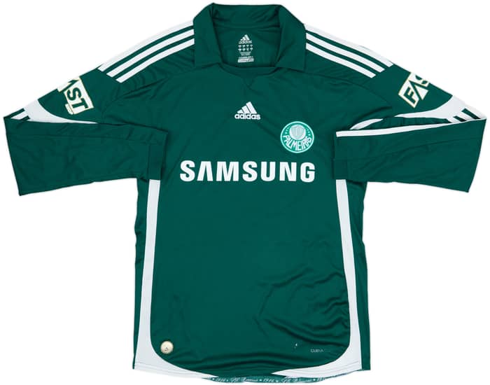 2009-10 Palmeiras Home L/S Shirt Kleber #30 - 8/10 - (M)