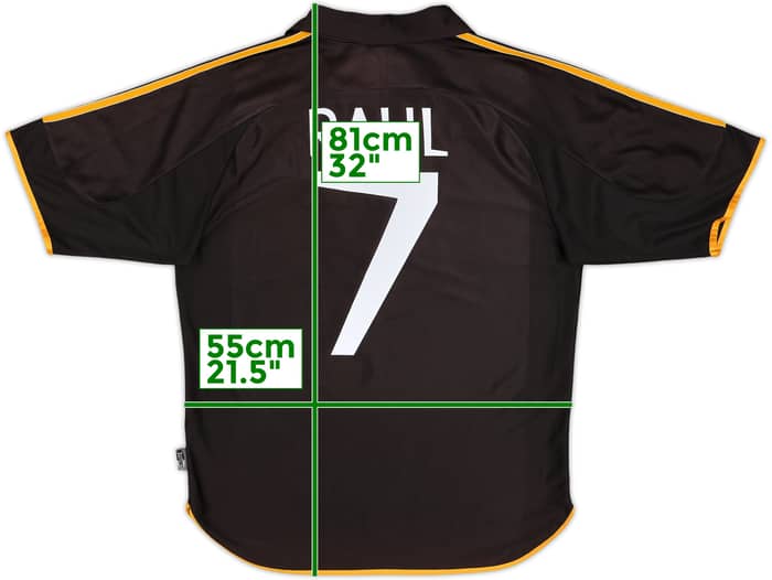 1999-01 Real Madrid Away Shirt Raul #7 - 9/10 - (M)