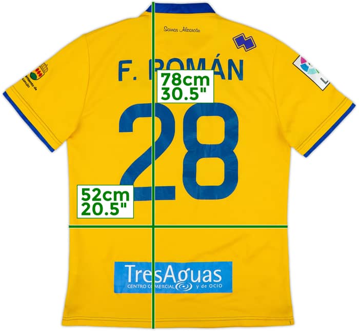 2015-16 AD Alcorcon Home Shirt F.Roman #28 - 9/10 - (XL)