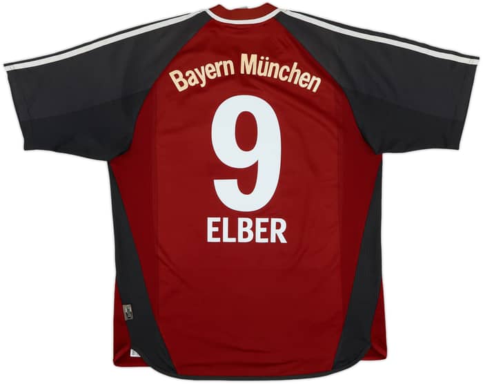2001-02 Bayern Munich Home Shirt Elber #9 - 6/10 - (M)