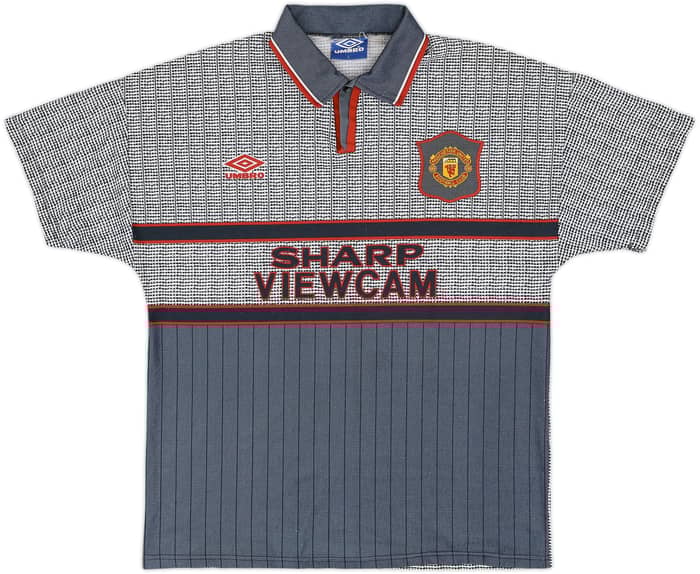 1995-96 Manchester United Away Shirt Cantona #7 - 8/10 - (L)