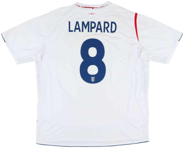 2005-07 England Home Shirt Lampard #8 - 5/10 - (3XL)