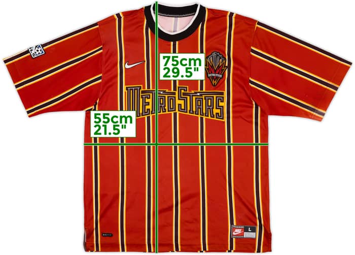 1998-99 NY/NJ Metrostars Home Shirt - 6/10 - (L)
