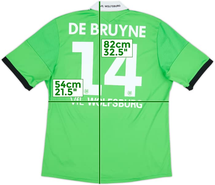2013-14 Wolfsburg Away Shirt De Bruyne #14 - 6/10 - (XL)