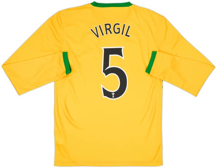 2013-14 Celtic Away L/S Shirt Virgil #5 - 8/10 - (S)