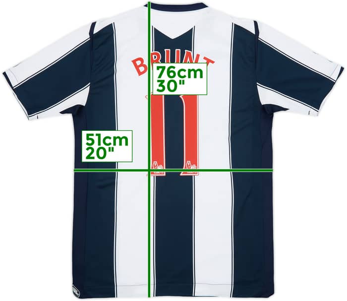 2008-09 West Brom Home Shirt Brunt #11 - 9/10 - (M)