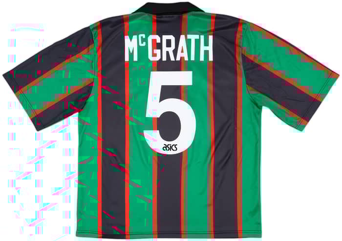 1993-95 Aston Villa Away Shirt McGrath #5 - 8/10 - (L)