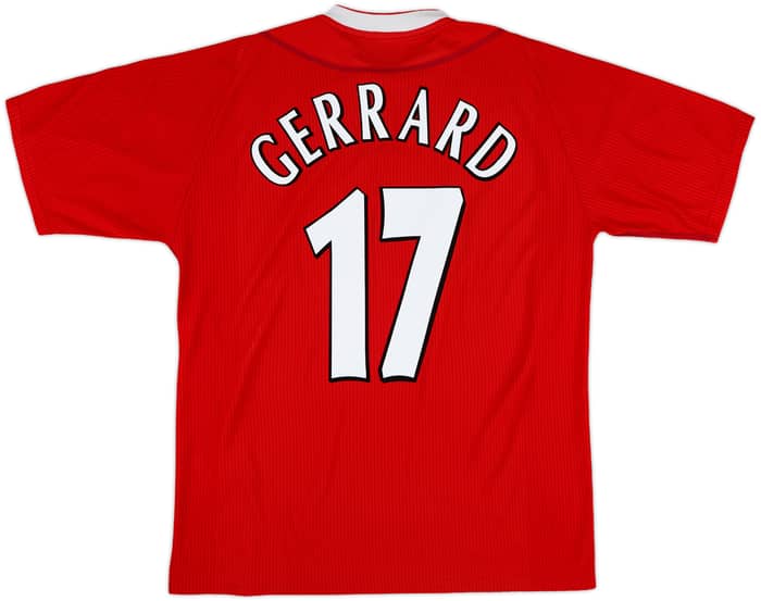 2002-04 Liverpool Home Shirt Gerrard #17 - 6/10 - (L)