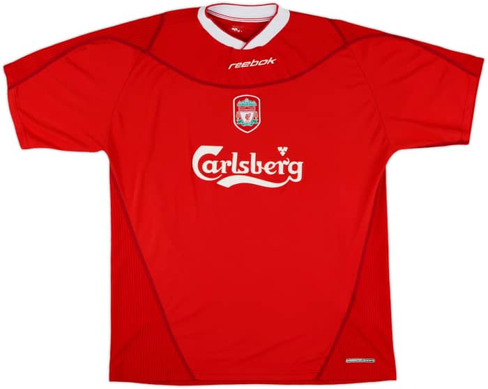 2002-04 Liverpool Home Shirt Gerrard #17 - 6/10 - (L)