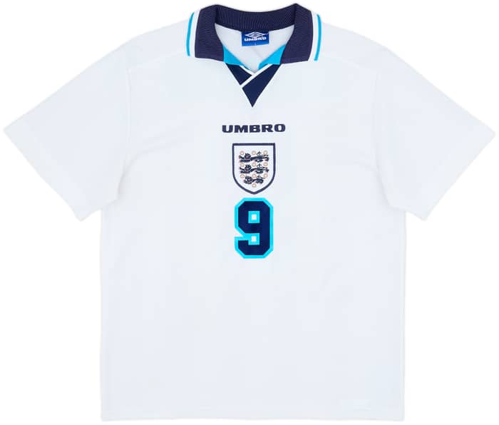 1995-97 England Home Shirt Shearer #9 - 9/10 - (L)