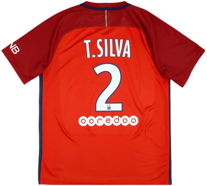 2016-17 Paris Saint-Germain Away Shirt T.Silva #2 - 5/10 - (L)