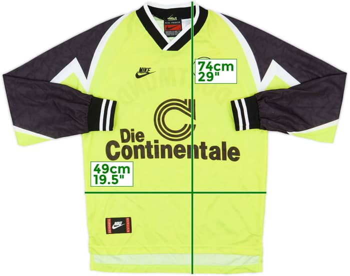 1995-96 Borussia Dortmund Home L/S Shirt - 8/10 - (S)