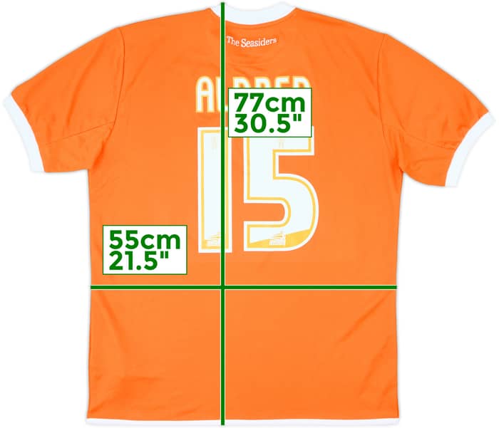 2013-15 Blackpool Home Shirt Aldred #15 - 8/10 - (XL)