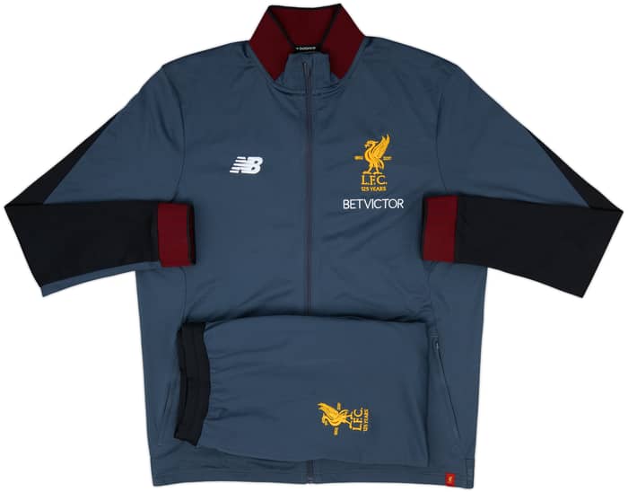2017-18 Liverpool New Balance Full Tracksuit - 10/10 - (XL)