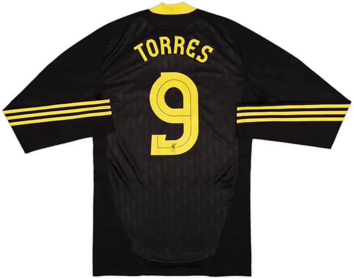 2010-11 Liverpool Player Issue TechFit Third L/S Shirt Torres #9 - 8/10 - (XL)