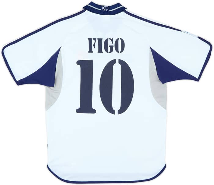 2000-01 Real Madrid Home Shirt Figo #10 - 4/10 - (S)