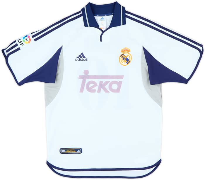 2000-01 Real Madrid Home Shirt Figo #10 - 4/10 - (S)