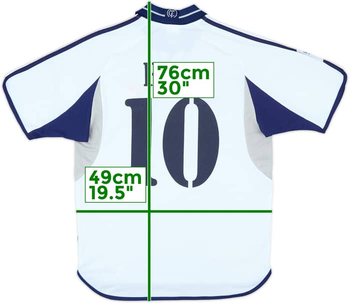 2000-01 Real Madrid Home Shirt Figo #10 - 4/10 - (S)