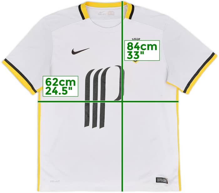 2015-16 Lille Away Shirt - 5/10 - (XL)