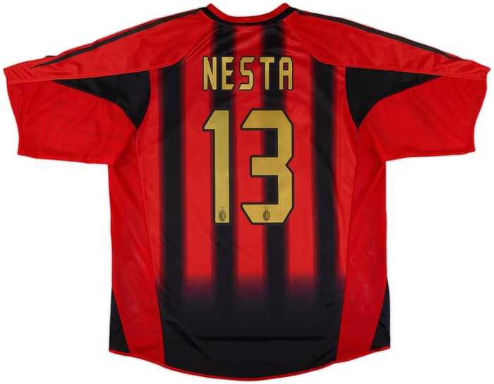 2004-05 AC Milan Home Shirt Nesta #13 - 10/10 - (L)