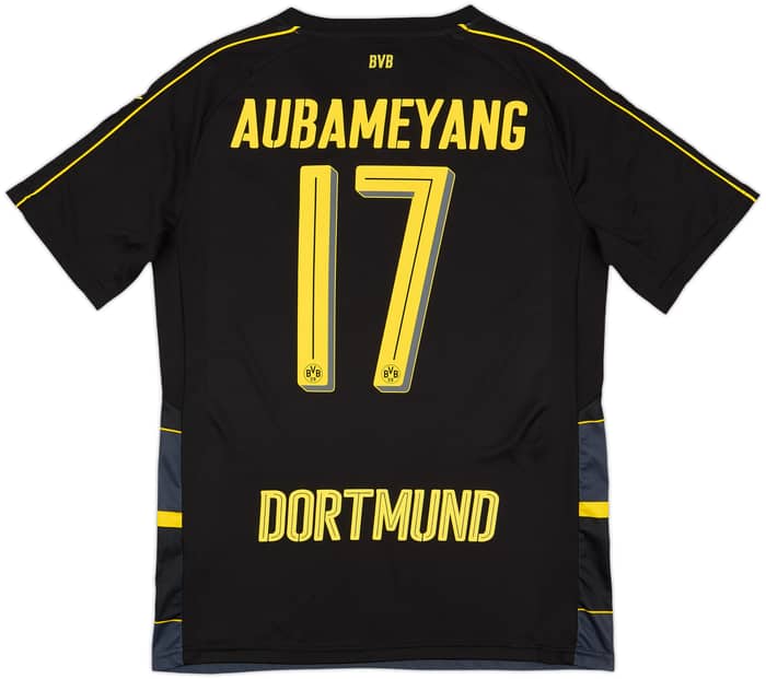 2016-17 Borussia Dortmund Away Shirt Aubameyang #17 - 9/10 - (M)