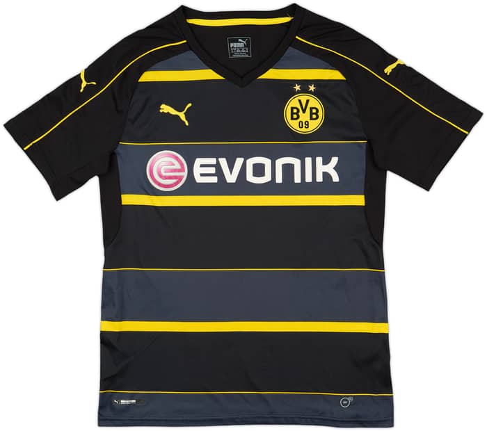 2016-17 Borussia Dortmund Away Shirt Aubameyang #17 - 9/10 - (M)