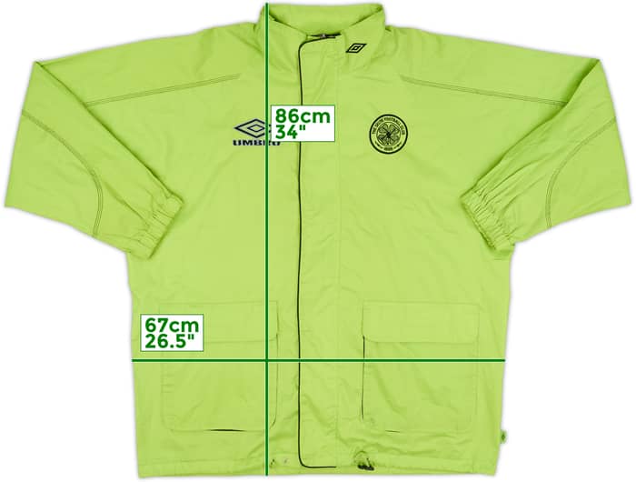 1998-99 Celtic Umbro Hooded Rain Jacket - 8/10 - (M)