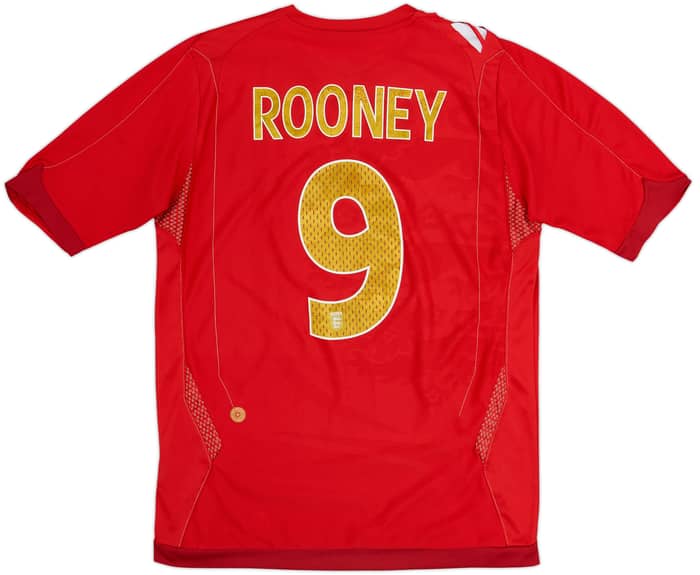 2006-08 England Away Shirt Rooney #9 - 5/10 - (S)