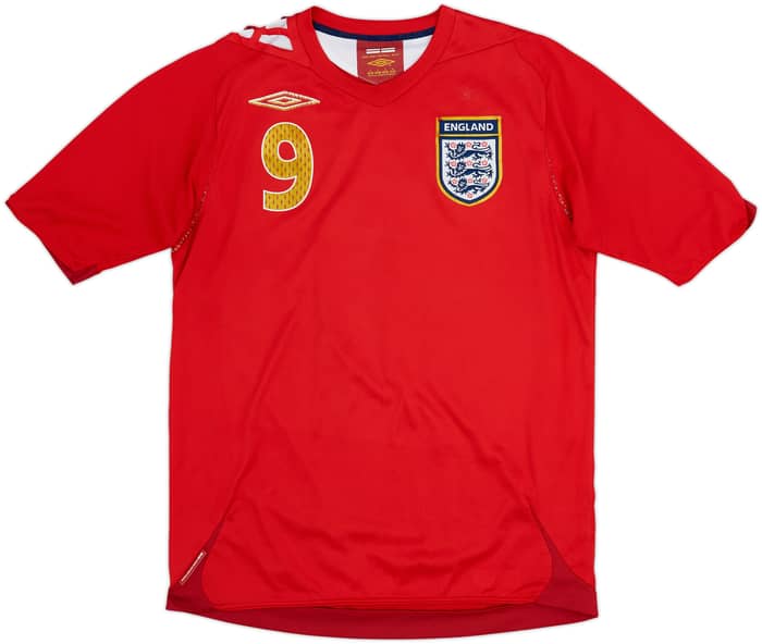 2006-08 England Away Shirt Rooney #9 - 5/10 - (S)