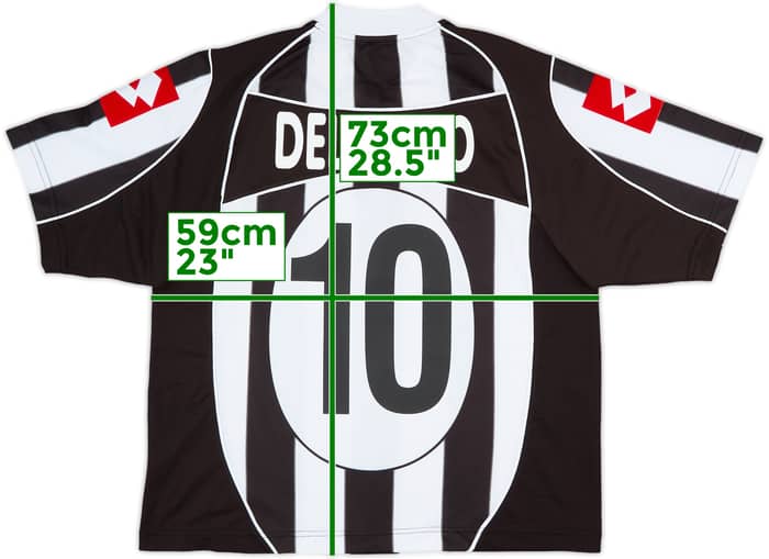 2002-03 Juventus Home Shirt Del Piero #10 - 9/10 - (L)