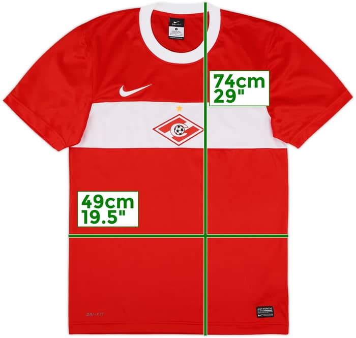 2011-12 Spartak Moscow Basic Home Shirt - 9/10 - (S)