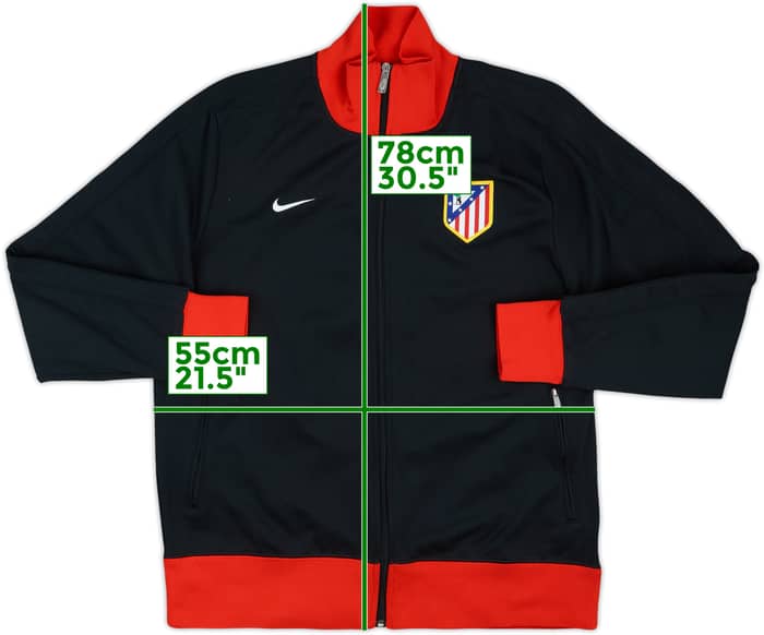 2012-13 Atletico Madrid Nike N98 Track Jacket - 9/10 - (XL)