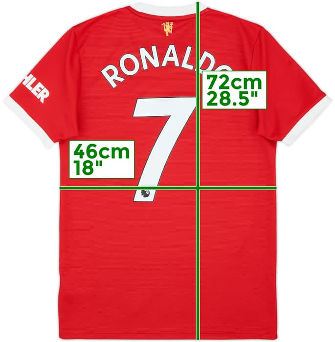 2021-22 Manchester United Home Shirt Ronaldo #7 - 6/10 - (S)