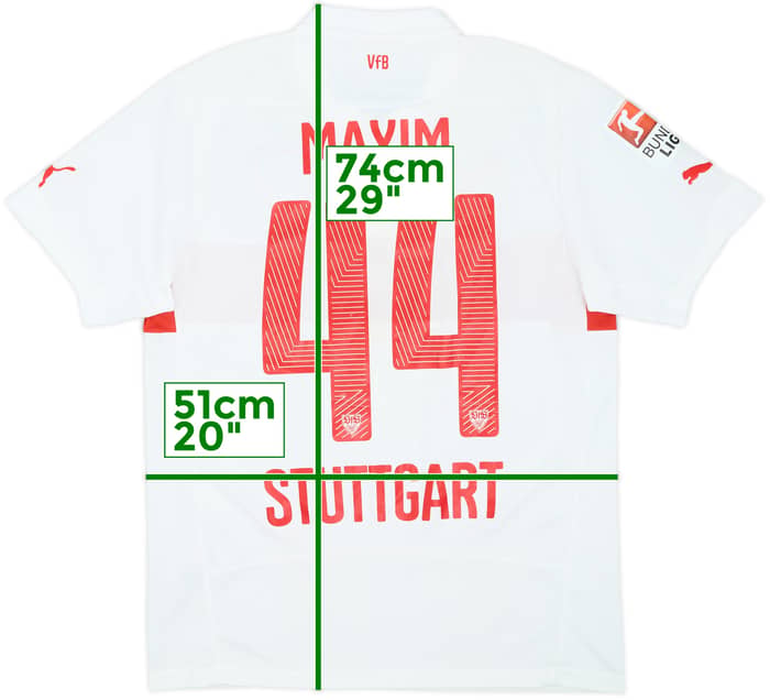 Camiseta de local del Stuttgart 2014-15 Maxim #44 - 6/10 - (M)