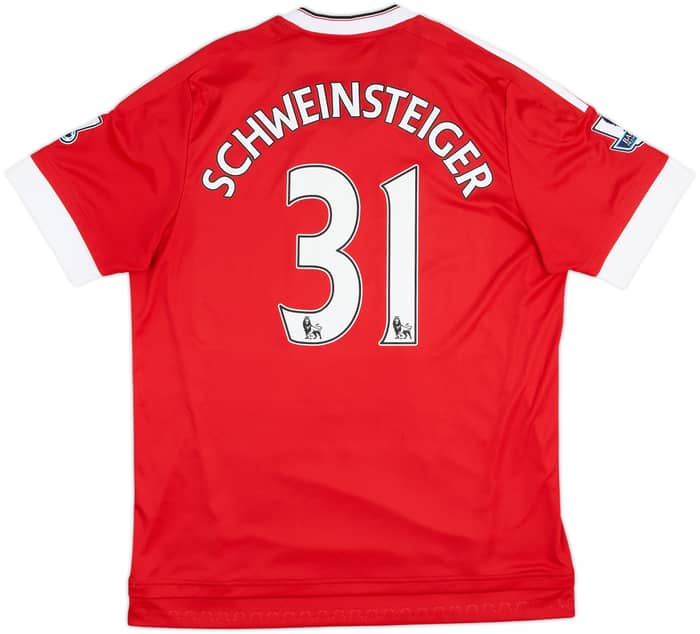 2015-16 Manchester United Home Shirt Schweinsteiger #31 - 8/10 - (L)